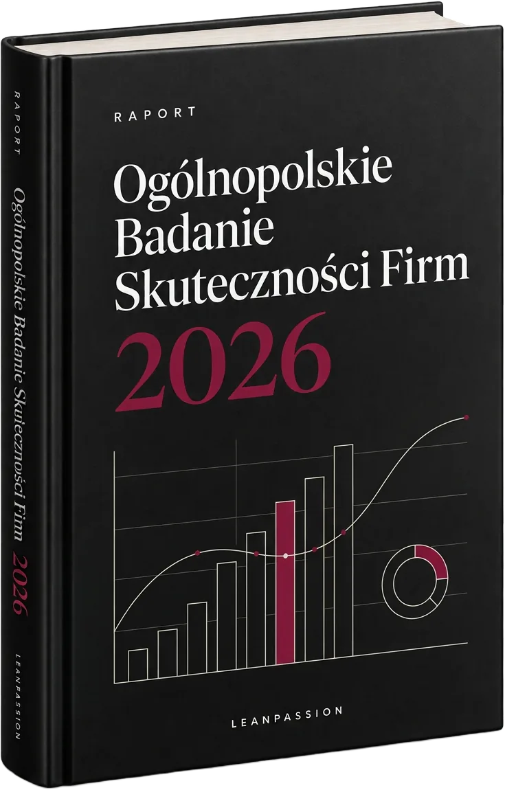 Ogólnopolskie Badanie Skuteczności Firm 2026 okładka raportu z wykresami